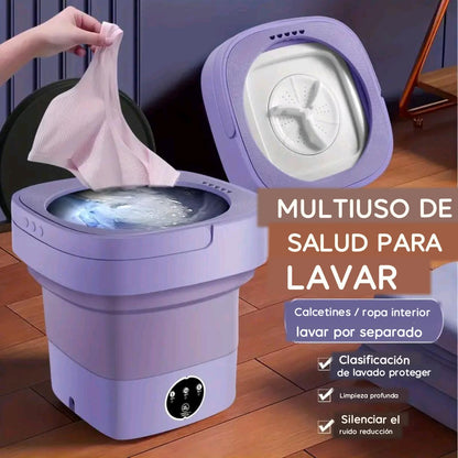 Mini lavadora portátil, lavadora plegable, Limpieza profunda de ropa interior, ropa de bebé y otras prendas pequeñas.