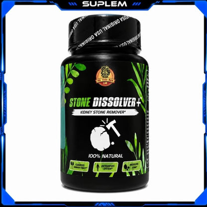 Stone Dissolver+ etiqueta con ingredientes naturales