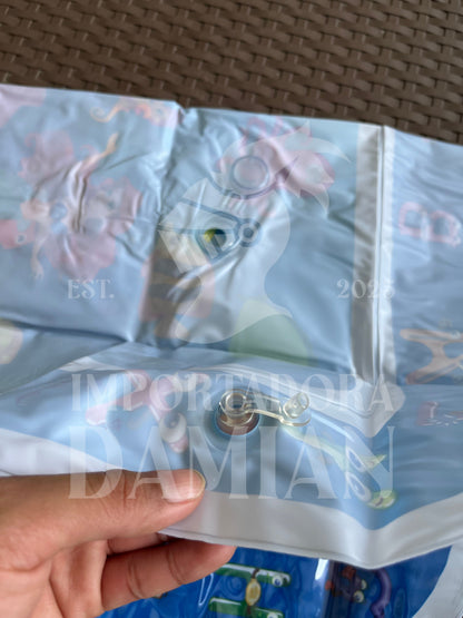 Tapete sensorial de agua para bebé con figuras flotantes