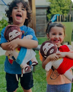 Del tamaño justo para que un niño lo abrace
