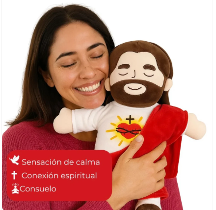 Jesús que Respira™ — El Peluche que Calma tu Ansiedad y te Acompaña Cada Noche