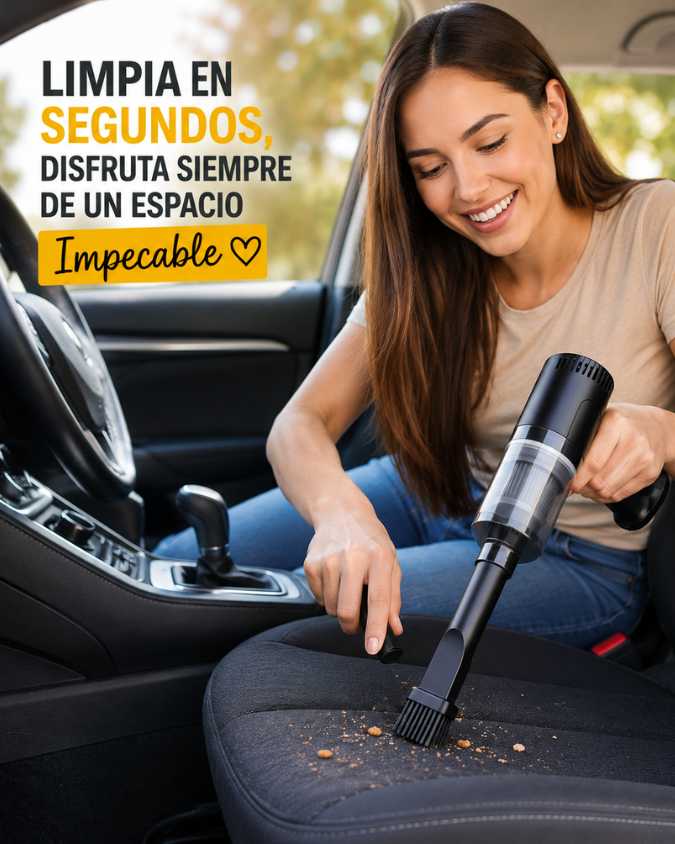 ASPIRADORA Portatil 3 EN 1, Aspira en segundos.