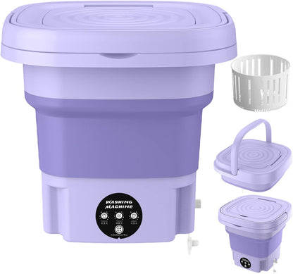 Mini lavadora portátil, lavadora plegable, Limpieza profunda de ropa interior, ropa de bebé y otras prendas pequeñas.