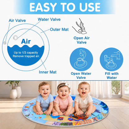 Empaque del tapete sensorial de agua para bebé