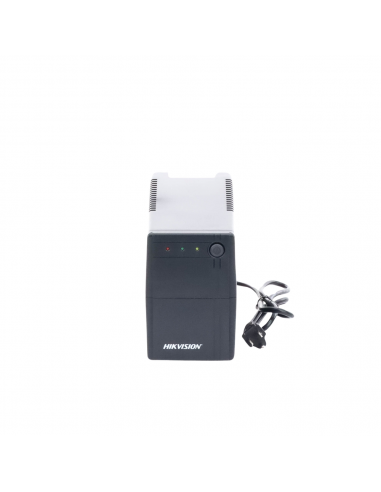 UPS Hikvision DS-UPS600-X vista frontal con cable