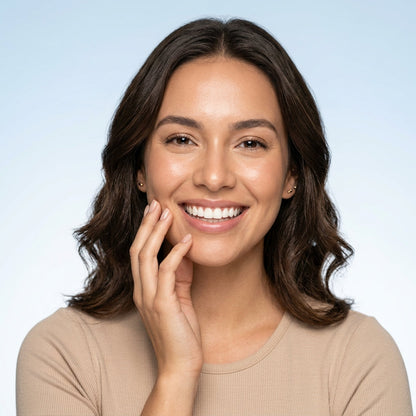 Sonrisa blanca y saludable